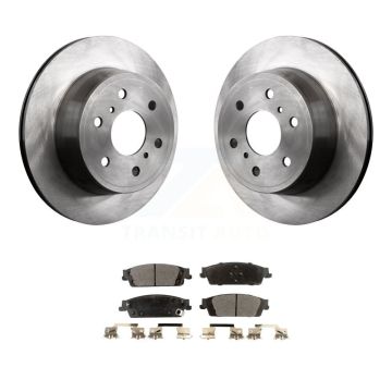 Rear Brake Rotor & Semi-Metallic Pad Kit For Chevrolet GMC Silverado 1500 Sierra Tahoe XL K8F-101541