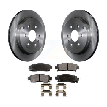 Rear Brake Rotors & Semi-Metallic Pad Kit For GMC Acadia Buick Enclave Chevrolet Traverse K8F-101543