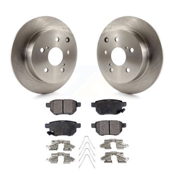 Rear Disc Brake Rotors And Semi-Metallic Pads Kit For 2010 Toyota Matrix XRS K8F-101550