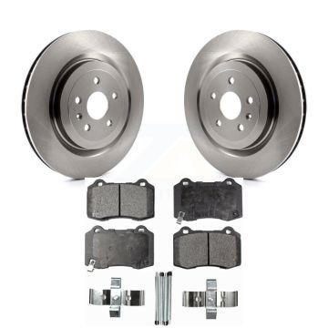 Rear Disc Brake Rotors And Semi-Metallic Pads Kit For Chevrolet Camaro Cadillac CTS K8F-101552