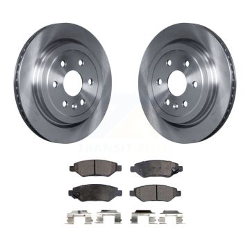 Rear Disc Brake Rotors And Semi-Metallic Pads Kit For Cadillac SRX Saab 9-4X K8F-101560