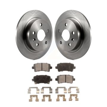 Rear Brake Rotors Semi-Metallic Pad Kit For Chevrolet Malibu Buick Regal LaCrosse Limited K8F-101566