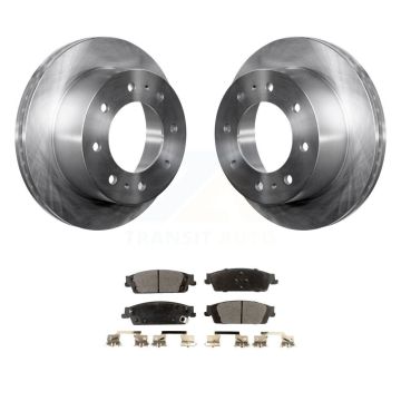 Rear Disc Brake Rotors And Semi-Metallic Pads Kit For Chevrolet Suburban K8F-101569
