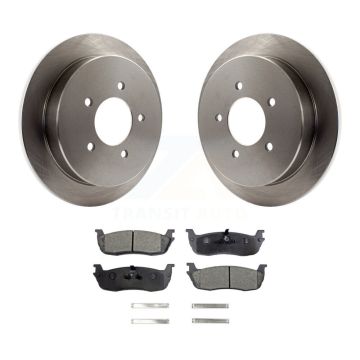 Rear Disc Brake Rotor & Semi-Metallic Pad Kit For Ford F-150 Expedition Lincoln Navigator K8F-101578