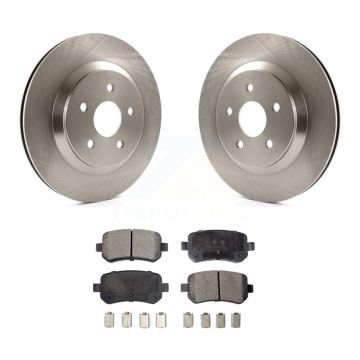 Rear Disc Brake Rotors Semi-Metallic Pad Kit For 2004-2007 Ford Freestar Mercury Monterey K8F-101601