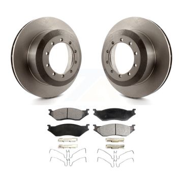 Rear Brake Rotor And Semi-Metallic Pad Kit For Ford F-550 Super Duty F-450 F-53 Motorhome K8F-101602
