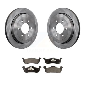 Rear Brake Rotors & Semi-Metallic Pad Kit For 2007-2017 Ford Expedition Lincoln Navigator K8F-101614