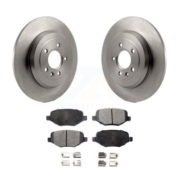 Rear Brake Rotor Semi-Metallic Pad Kit For Ford Explorer Edge Flex Lincoln Taurus MKX MKT K8F-101620
