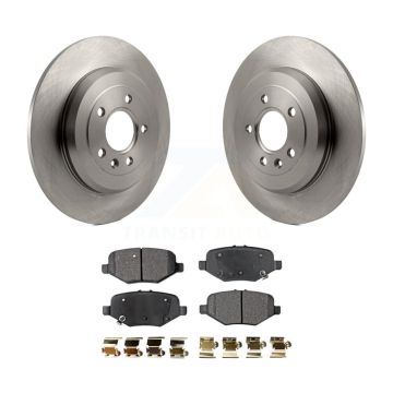 Rear Brake Rotor & Semi-Metallic Pad Kit For 2015 Ford Explorer Without Heavy Duty Brakes K8F-101621