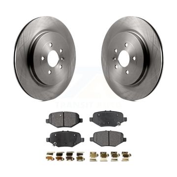 Rear Brake Rotor & Semi-Metallic Pad Kit For Ford Explorer Flex Taurus Police Interceptor K8F-101629