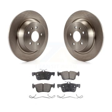 Rear Disc Brake Rotors & Semi-Metallic Pad Kit For Ford Escape Fusion Lincoln MKC MKX MKZ K8F-101632