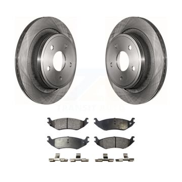 Rear Disc Brake Rotors And Semi-Metallic Pads Kit For Dodge Ram 1500 K8F-101646