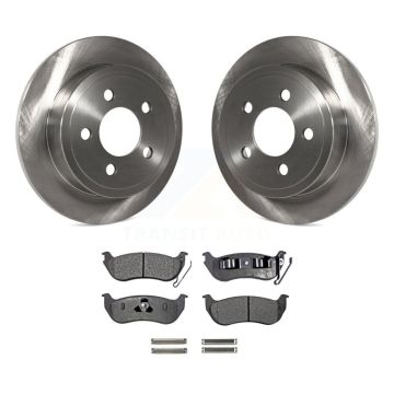 Rear Disc Brake Rotors And Semi-Metallic Pads Kit For Jeep Liberty Wrangler TJ K8F-101648