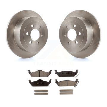 Rear Disc Brake Rotors And Semi-Metallic Pads Kit For 2003-2004 Dodge Dakota K8F-101652