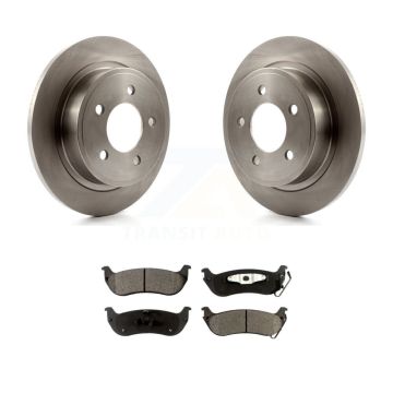 Rear Disc Brake Rotors And Semi-Metallic Pads Kit For 2004-2008 Chrysler Pacifica K8F-101653