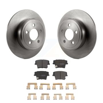 Rear Brake Rotor & Semi-Metallic Pad Kit For Dodge Chrysler 300 Charger Challenger Magnum K8F-101655