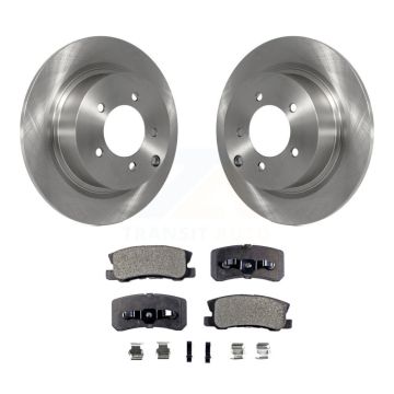 Rear Brake Rotors Semi-Metallic Pad Kit For Jeep Mitsubishi Patriot Lancer Chrysler Dodge K8F-101665