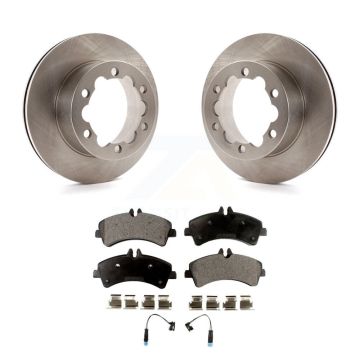 Rear Brake Rotor Semi-Metallic Pad Kit For Sprinter 3500 Mercedes-Benz Dodge Freightliner K8F-101668