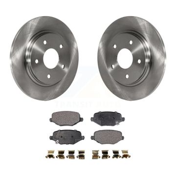 Rear Brake Rotors & Semi-Metallic Pad Kit For Dodge Grand Caravan Chrysler Town Country K8F-101673