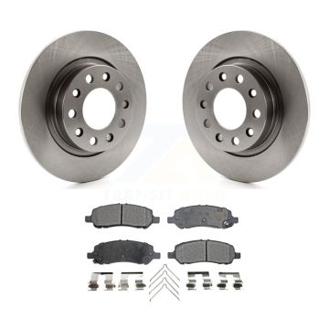 Rear Disc Brake Rotors And Semi-Metallic Pads Kit For 2013-2016 Dodge Dart K8F-101679