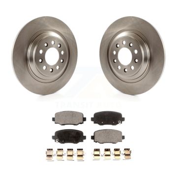 Rear Brake Rotor & Semi-Metallic Pad Kit For Jeep Cherokee With Dual Piston Front Caliper K8F-101683
