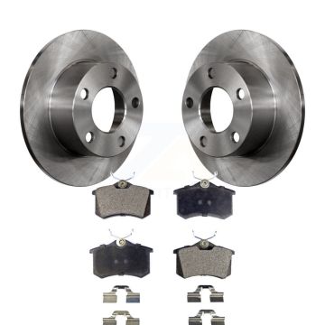 Rear Disc Brake Rotors And Semi-Metallic Pads Kit For Volkswagen Passat Audi A6 K8F-101697
