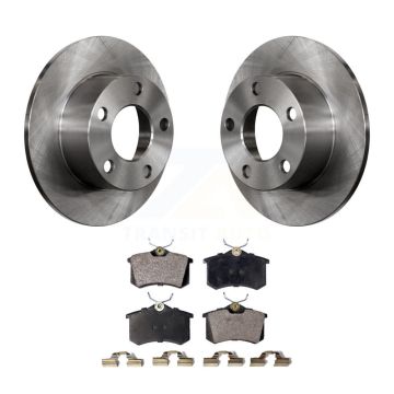 Rear Disc Brake Rotors And Semi-Metallic Pads Kit For Volkswagen Passat Audi A6 K8F-101698