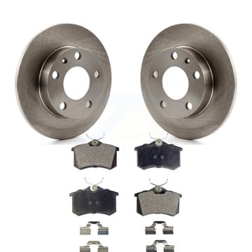 Rear Disc Brake Rotor Semi-Metallic Pad Kit For Audi A4 S4 With 245mm Diameter K8F-101699