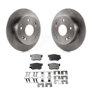 Rear Disc Brake Rotors And Semi-Metallic Pad Kit For Honda Civic Accord Acura RSX Integra K8F-101710