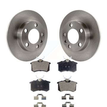 Rear Disc Brake Rotors And Semi-Metallic Pads Kit For 2007-2010 Volkswagen Beetle K8F-101715