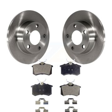 Rear Disc Brake Rotors And Semi-Metallic Pads Kit For Audi A6 Quattro Allroad K8F-101731