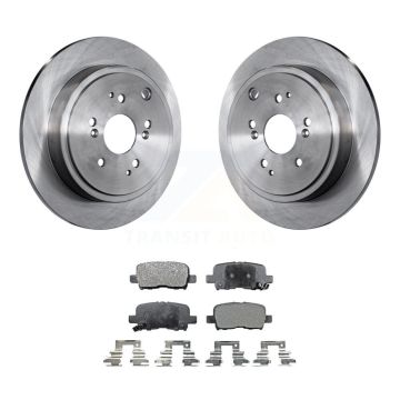 Rear Disc Brake Rotors And Semi-Metallic Pads Kit For Honda Pilot Acura MDX K8F-101733