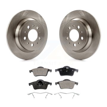 Rear Disc Brake Rotors And Semi-Metallic Pads Kit For Volvo S60 XC70 V70 S80 K8F-101735