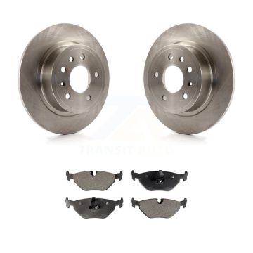 Rear Disc Brake Rotors And Semi-Metallic Pads Kit For Saab 9-5 K8F-101737