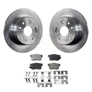 Rear Disc Brake Rotors And Semi-Metallic Pads Kit For 2002-2004 Honda CR-V K8F-101739