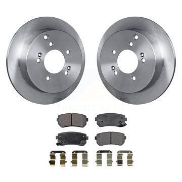 Rear Disc Brake Rotors And Semi-Metallic Pads Kit For Hyundai Tucson Kia Sportage AWD K8F-101744