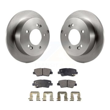 Rear Disc Brake Rotors And Semi-Metallic Pads Kit For Hyundai Sonata 2.4L K8F-101747
