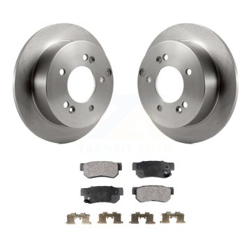 Rear Disc Brake Rotor Semi-Metallic Pad Kit For Hyundai Tucson Kia Sportage Sonata Optima K8F-101748