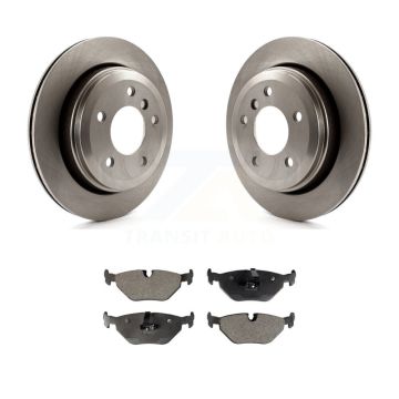 Rear Disc Brake Rotors And Semi-Metallic Pads Kit For 2001-2005 BMW 325xi K8F-101749