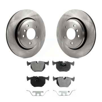 Rear Disc Brake Rotors And Semi-Metallic Pads Kit For BMW 330Ci 330i 330xi K8F-101755