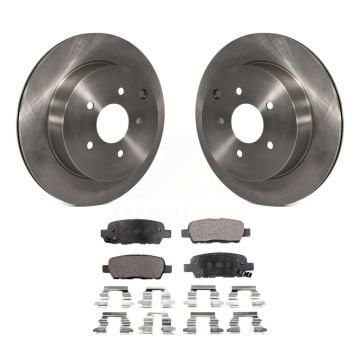 Rear Brake Rotor Semi-Metallic Pad Kit For Nissan Murano INFINITI Pathfinder QX60 Q50 Q60 K8F-101762