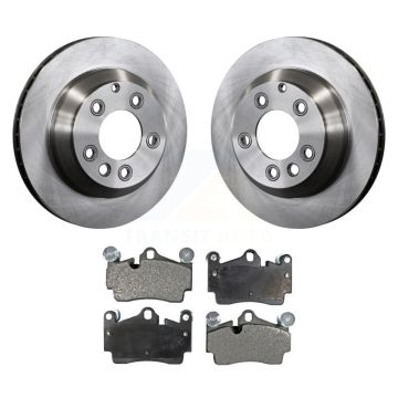 Rear Brake Rotor And Semi-Metallic Pad Kit For Audi Q7 Porsche Cayenne Volkswagen Touareg K8F-101777
