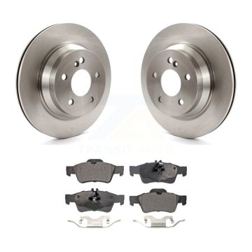 Rear Brake Rotors Semi-Metallic Pad Kit For Mercedes-Benz E350 E400 E320 E500 CLS550 E550 K8F-101780