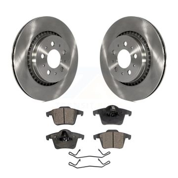 Rear Disc Brake Rotors And Semi-Metallic Pads Kit For 2003-2014 Volvo XC90 K8F-101781