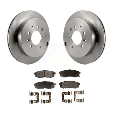 Rear Disc Brake Rotors And Semi-Metallic Pads Kit For 2004-2006 Mazda MPV K8F-101782