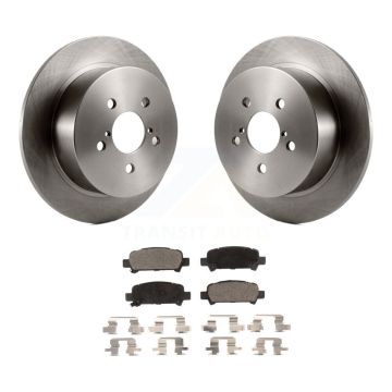 Rear Brake Rotors & Semi-Metallic Pad Kit For 08-09 Subaru Legacy With 17" Factory Wheels K8F-101804