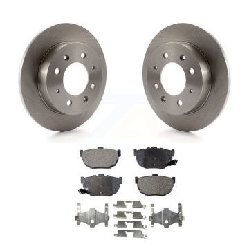 Rear Disc Brake Rotors And Semi-Metallic Pads Kit For Kia Spectra Spectra5 K8F-101809