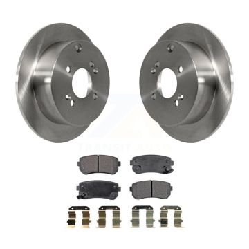 Rear Disc Brake Rotor And Semi-Metallic Pad Kit For 2006-2010 Hyundai Accent Kia Rio5 Rio K8F-101816