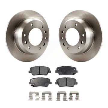 Rear Disc Brake Rotors And Semi-Metallic Pads Kit For Kia Sedona Hyundai Entourage K8F-101826