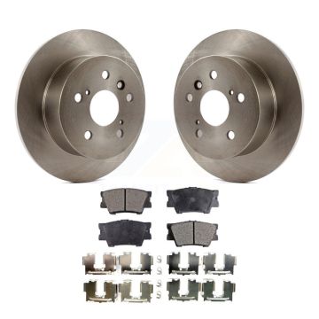 Rear Disc Brake Rotors And Semi-Metallic Pads Kit For Toyota Camry Lexus ES350 Avalon K8F-101829